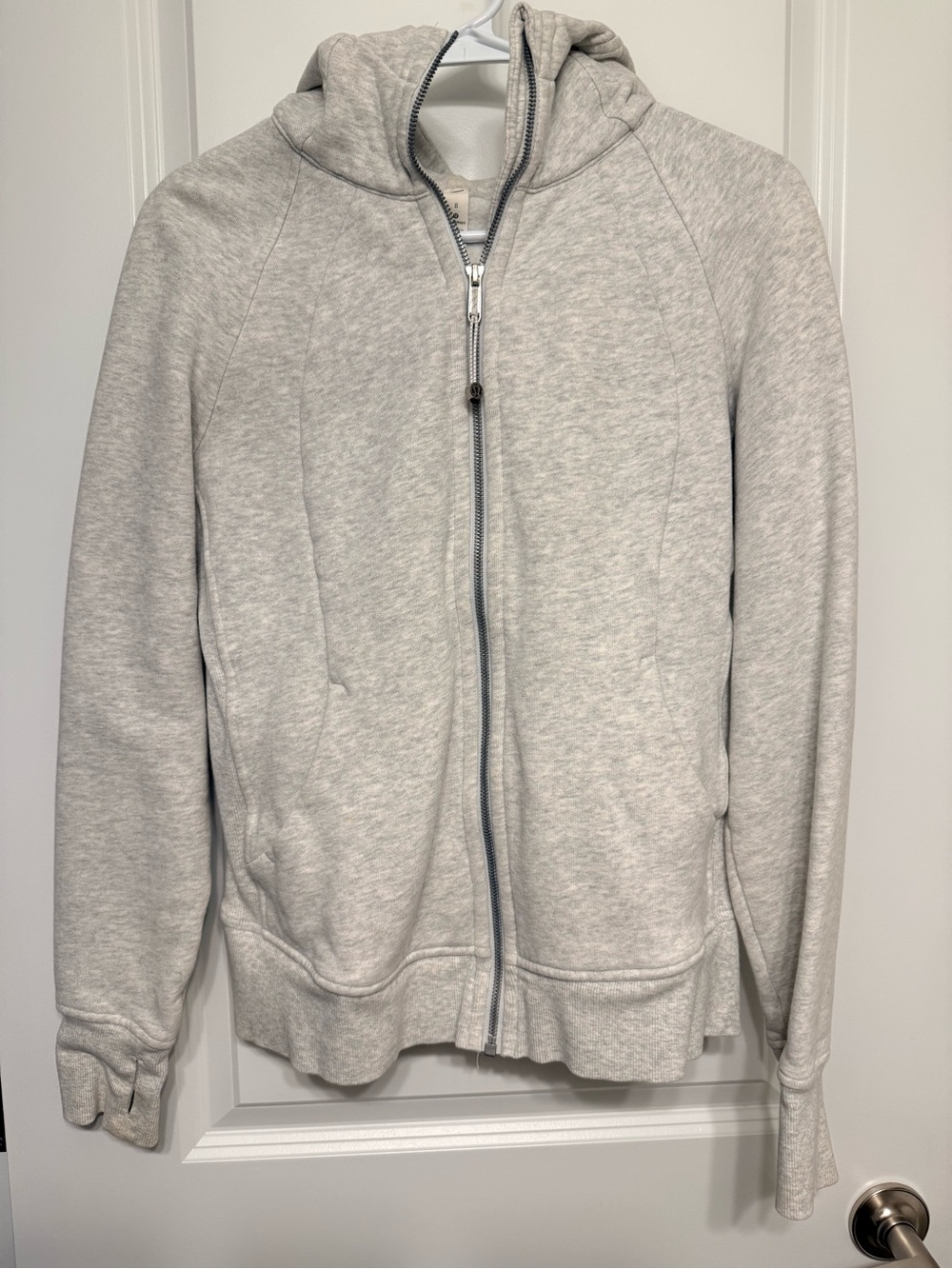lululemon athletica Women's Light Gray Full-Zip Hoodie